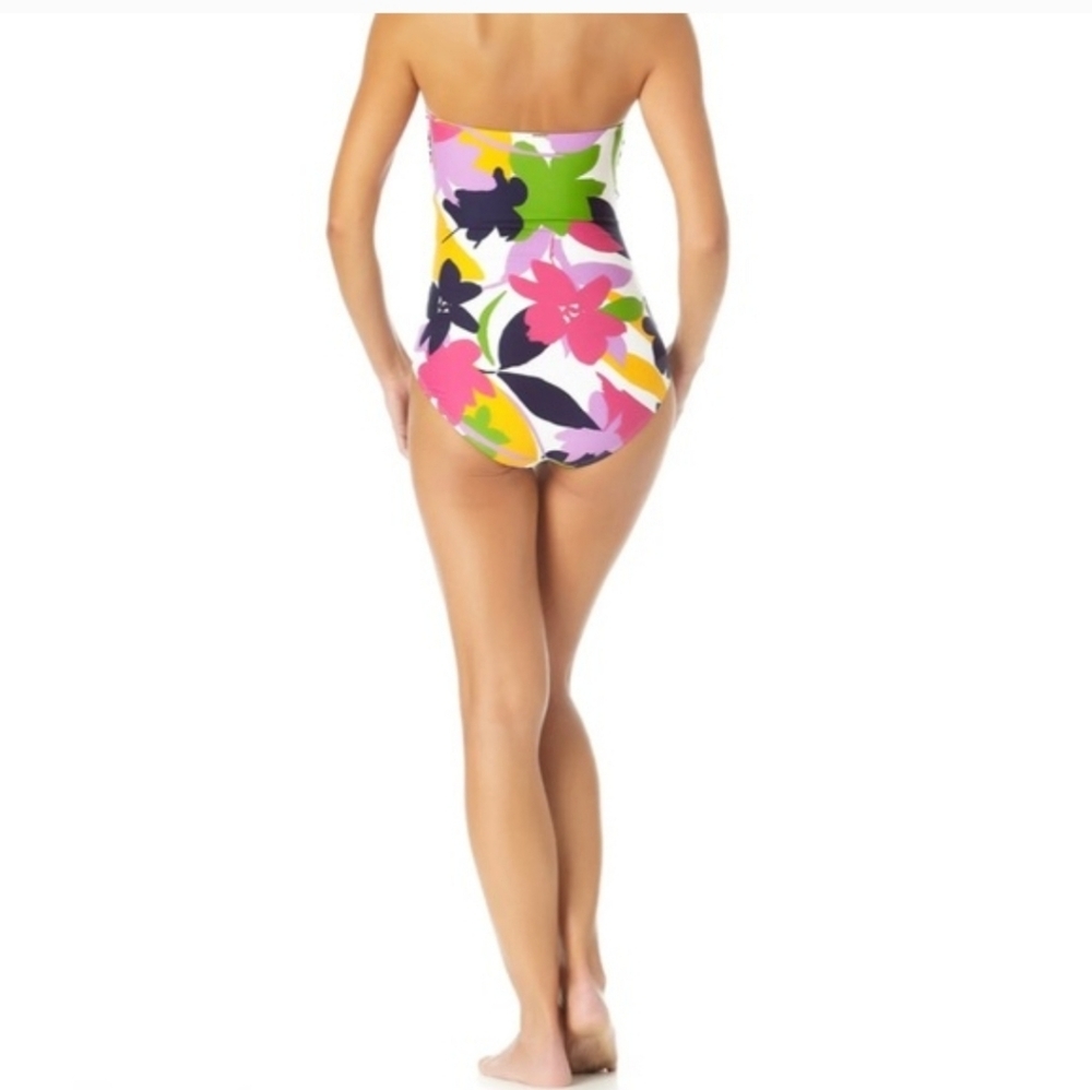 Anne Cole Multicolor Strapless Swimsuit Sz 6. Amazing Condition. - Picture 2 of 7